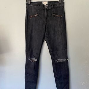 Current/Elliott Moto distressed skinny Jeans Size 28